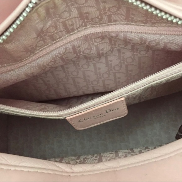 🌸 Christian Dior Cannage Lady Pink Lambskin Medium Bag crossbody (retail $6100) - Picture 8 of 10